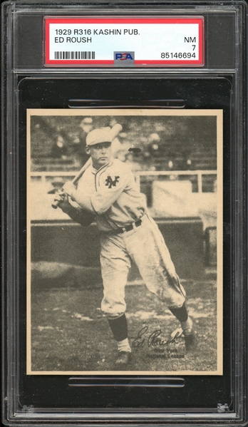 1929 R316 Kashin Publications Ed Roush PSA 7 NM