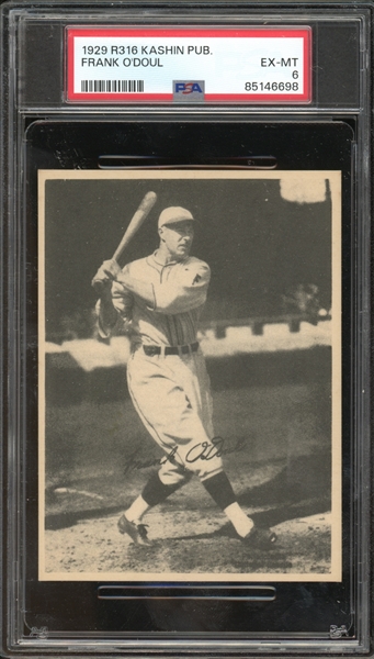 1929 R316 Kashin Publications Frank ODoul PSA 6 EX-MT