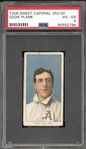 1909-11 T206 Sweet Caporal 350/30 Eddie Plank PSA 4 VG-EX