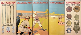 1920s Winchester 5 Panel Baseball Scene Advertisement