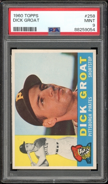 1960 Topps #258 Dick Groat PSA 9 MINT