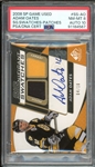 2008 SP Game Used Signature Swatches Patches /10 #SS-AO Adam Oates PSA 8 NM-MT Auto 10