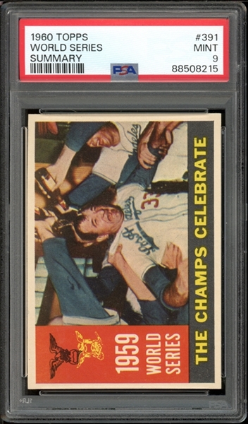 1960 Topps #391 World Series Summary PSA 9 MINT