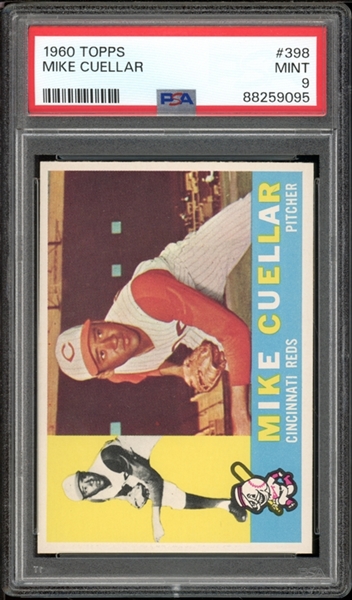 1960 Topps #398 Mike Cuellar PSA 9 MINT