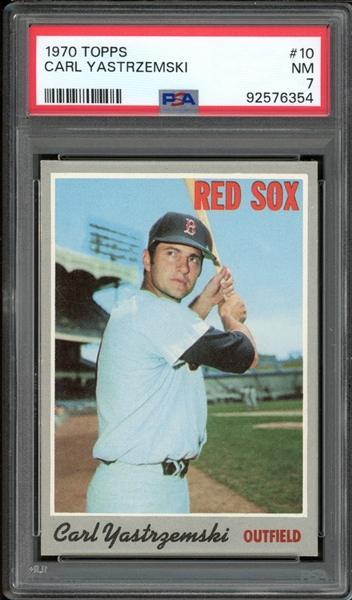 1970 Topps #10 Carl Yastrzemski PSA 7 NM