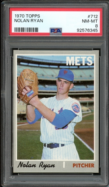 1970 Topps #712 Nolan Ryan PSA 8 NM-MT 