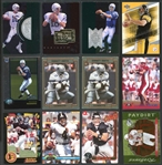 1990s-00s Football Rookie Card Shoebox Collection Of Stars, HOFers Of Manning, Smith, Favre, And Roethlisberger