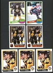 1980s Topps/O-Pee-Chee Hockey Shoebox Collection Of 8 With Bourque Rookie Card