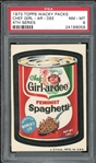 1973 Topps Wacky Packs 4TH Series Chef Girl-Ar-Dee PSA 8 NM-MT