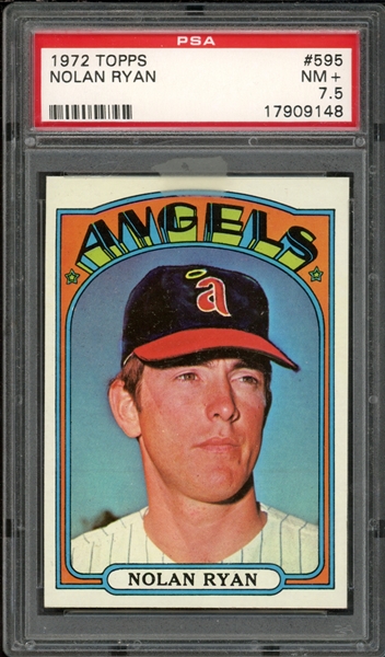 1972 Topps #595 Nolan Ryan #595 PSA 7.5 NM+