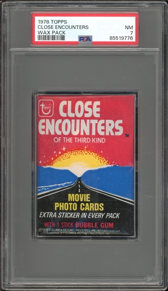 1978 Topps Close Encounters Wax Pack PSA 7 NM