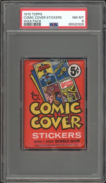 1970 Topps Comic Cover Stickers Wax Pack PSA 8 NM-MT