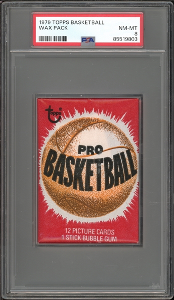 1979 Topps Basketball Wax Pack PSA 8 NM-MT