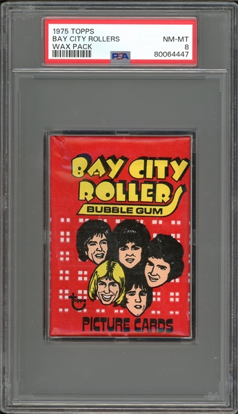 1975 Topps Bay City Rollers Wax Pack PSA 8 NM-MT