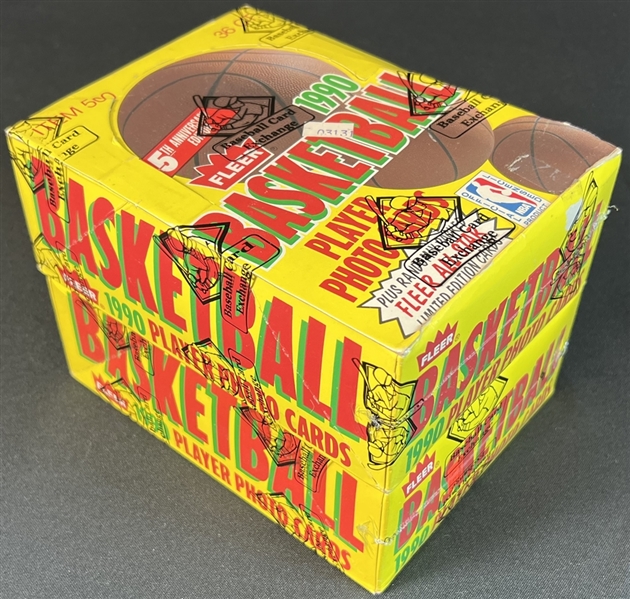 1990-91 Fleer Basketball Unopened Wax Box Lot of 2 BBCE Authenticated