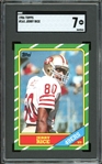 1986 Topps #161 Jerry Rice SGC 7 NM