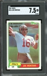 1981 Topps #216 Joe Montana SGC 7.5 NM+