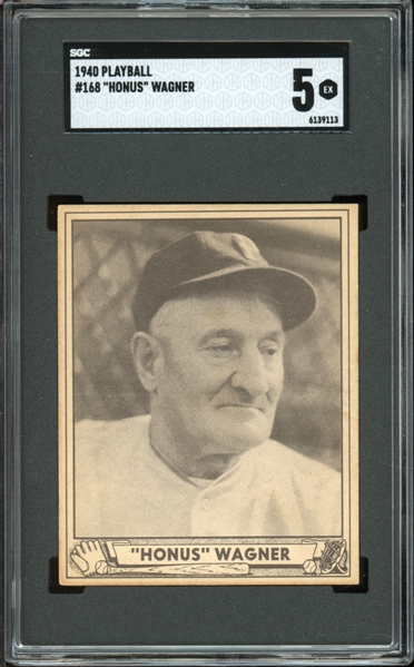 1940 Playball #168 "Honus" Wagner SGC 5 EX