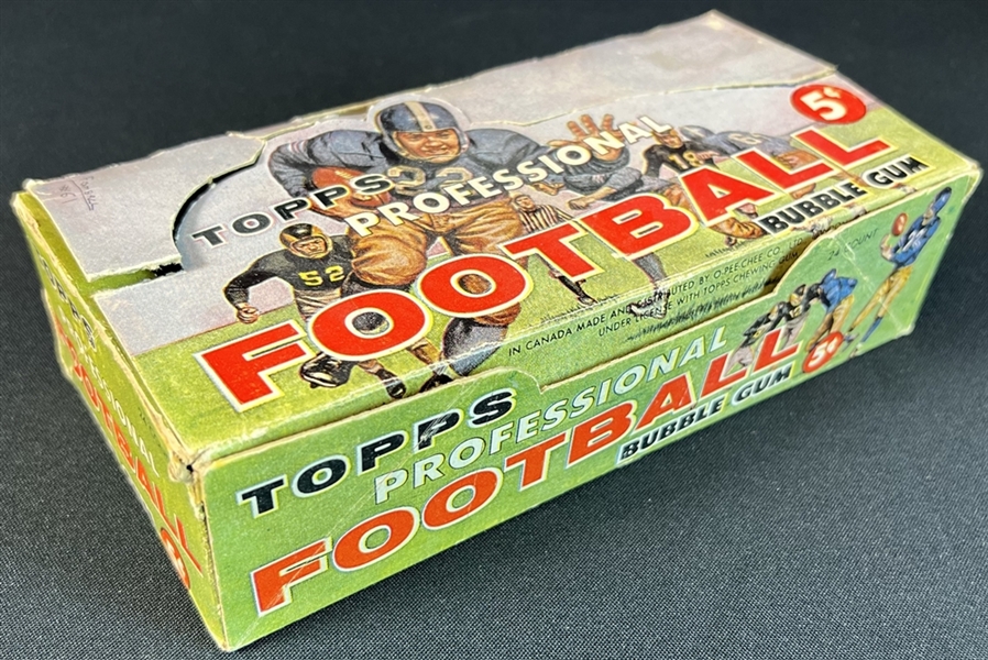 1956 Topps Football Five Cent 24 Pack Display Box