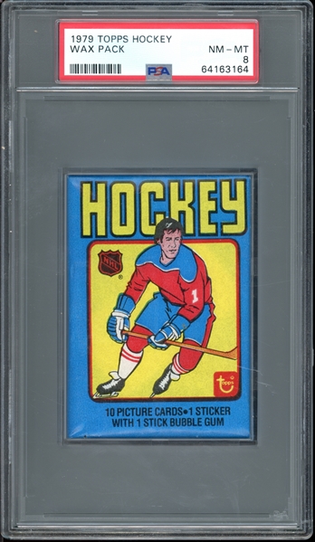 1979 Topps Hockey Wax Pack PSA 8 NM-MT