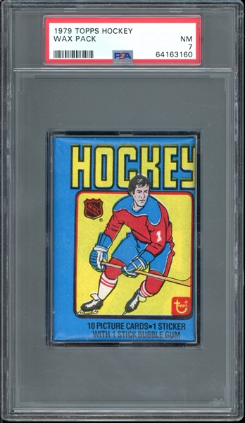 1979 Topps Hockey Wax Pack PSA 7 NM