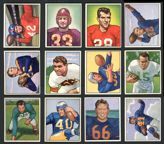 1950 Bowman Football Near-Complete Set 114/140 With Many Stars