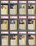 Exceptionally Scarce 1962 Jell-O Complete Set With PSA Graded 