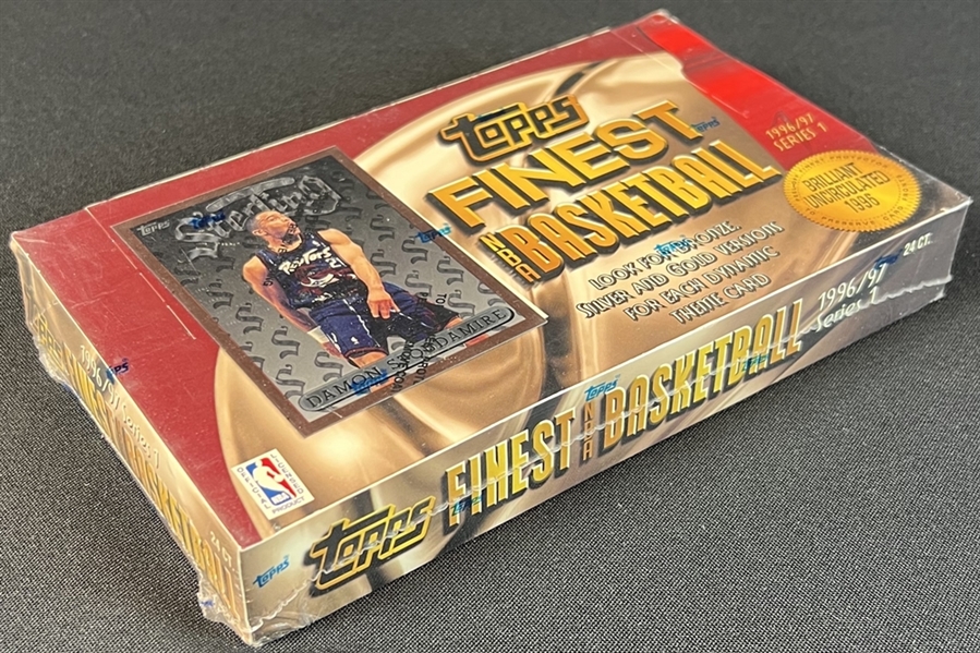 1996-97 Topps Finest Basketball Series 1 Unopened Hobby Box 