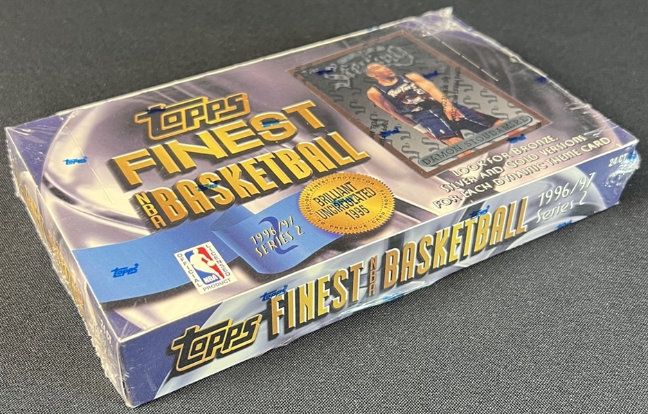 1996-97 Topps Finest Basketball Series 2 Unopened Hobby Box 