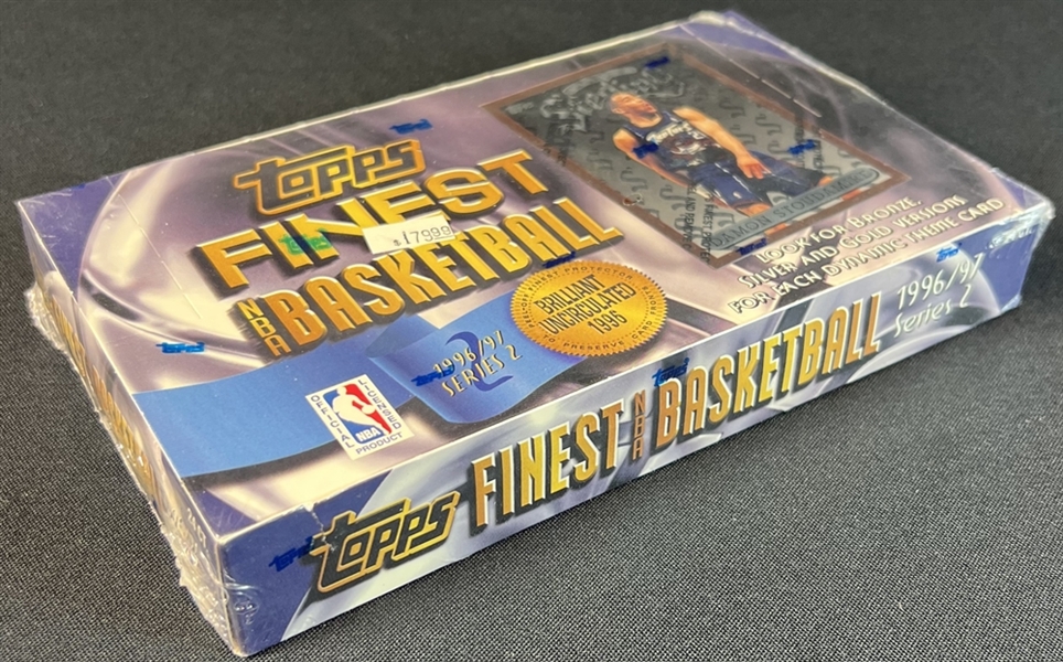 1996-97 Topps Finest Basketball Series 2 Unopened Hobby Box 