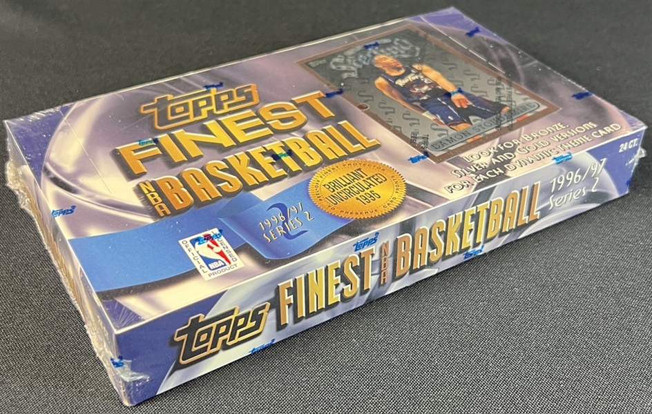 1996-97 Topps Finest Basketball Series 2 Unopened Hobby Box 