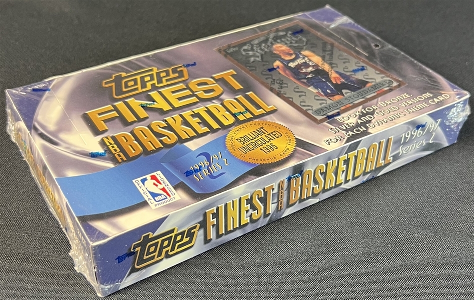 1996-97 Topps Finest Basketball Series 2 Unopened Hobby Box 