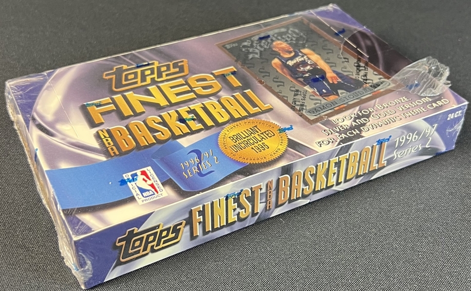 1996-97 Topps Finest Basketball Series 2 Unopened Hobby Box 