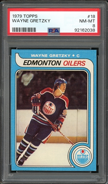 1979 Topps #18 Wayne Gretzky PSA 8 NM-MT