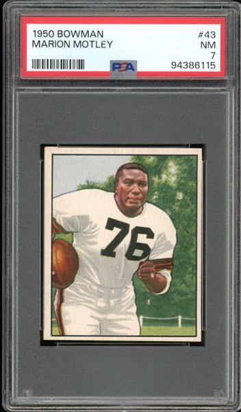 1950 Bowman #43 Marion Motley PSA 7 NM