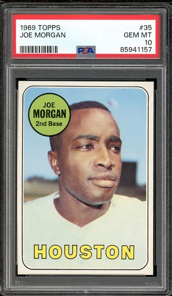 1969 Topps #35 Joe Morgan PSA 10 GEM MINT