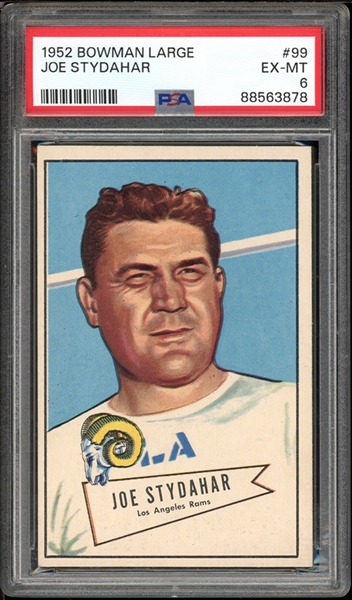 1952 Bowman Large #99 Joe Stydahar PSA 6 EX-MT