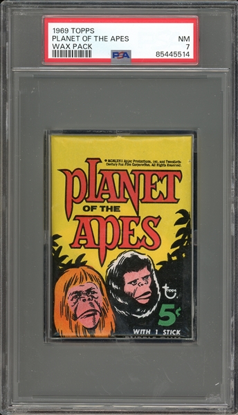 1969 Topps Planet Of The Apes PSA 7 NM