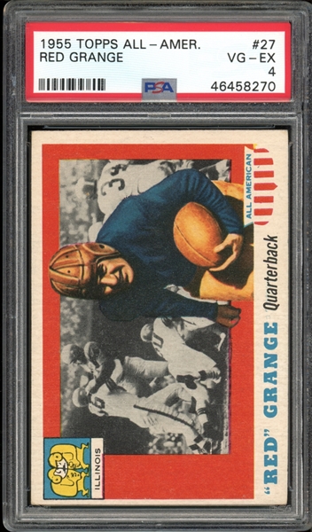 1955 Topps All American #27 Red Grange PSA 4 VG-EX