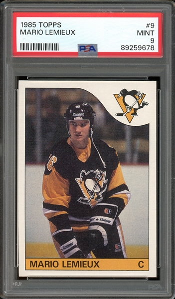 1985 Topps #9 Mario Lemieux PSA 9 MINT