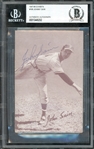 1947-66 Exhibits #198 Johnny Sain Beckett Authentic Autograph