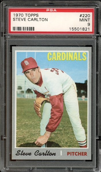 1970 Topps #220 Steve Carlton PSA 9 MINT