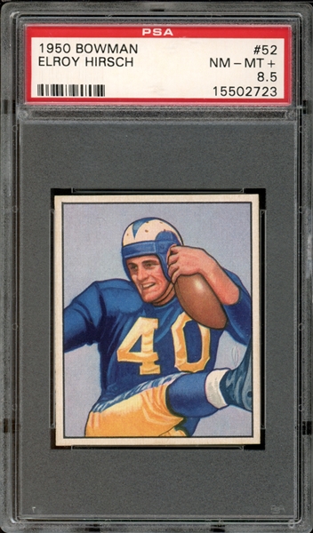 1950 Bowman #52 Elroy Hirsch PSA 8.5 NM-MT+