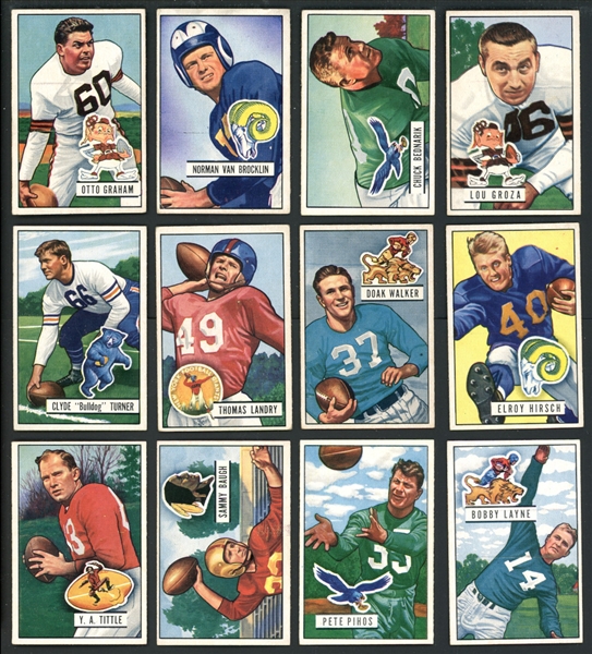 1951 Bowman Football Higher Grade Complete Set