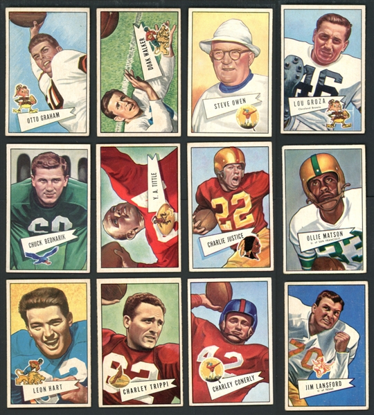 1952 Bowman Football Small Near Complete Set (120/144)