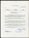 Impressive 1954 Topps Contract Signed By Willie Mays PSA/DNA