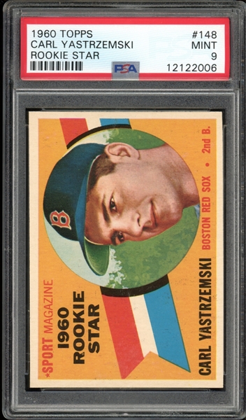 1960 Topps #148 Carl Yastrzemski Rookie Star PSA 9 MINT