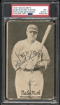 Exceptional 1926-29 Exhibits Babe Ruth Postcard Back Pose Autographed PSA/DNA 1 PR AUTO 7