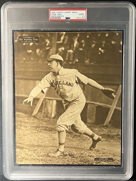 1909-13 M101-2 Addie Joss Sporting News Supplements PSA 2.5 GOOD+