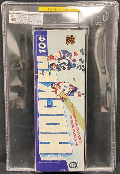 1976-77 O-Pee-Chee Hockey Unopened Wax Box GAI Authenticated 